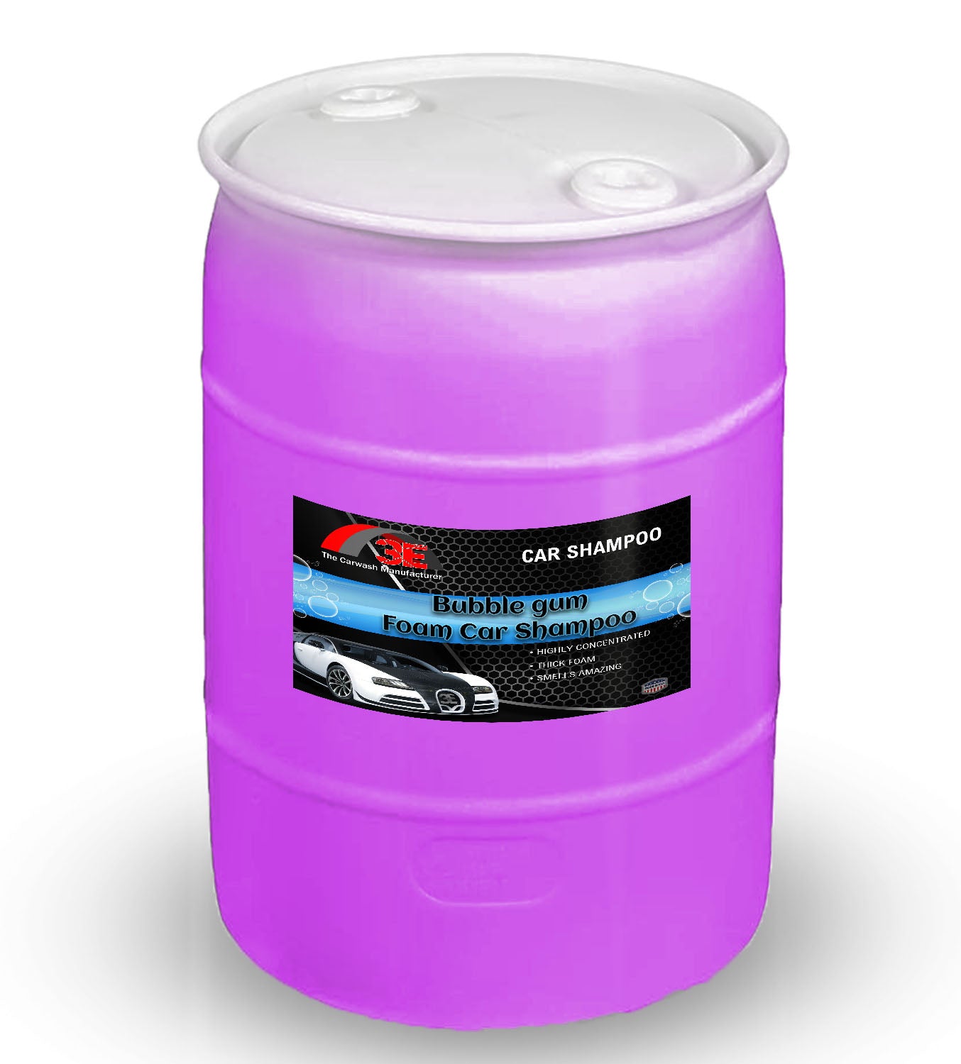 Bubblegum Snow Foam Car Shampoo (purple) - 3E The Carwash Manufacturer