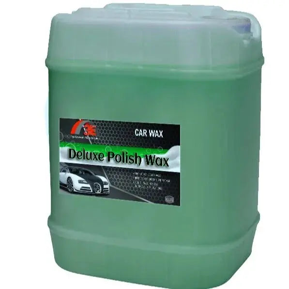 5 gallon Deluxe Polish Wash Green – rainbow wax car wash solution for tunnel car wash systems and professional car wash owners.