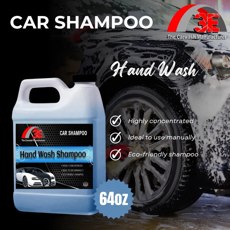 64oz Hand Wash Car Shampoo high foaming car wash soap concentrated and eco-friendly professional car shampoo for car care and detailing.