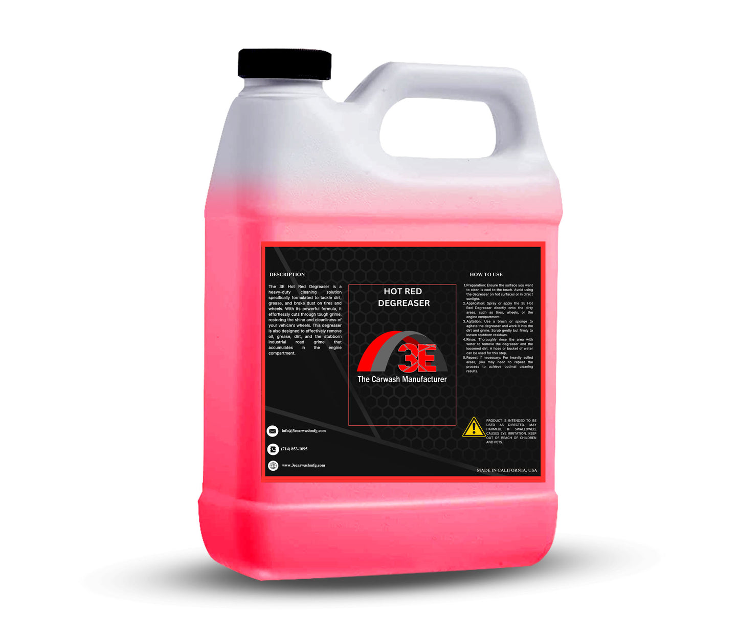 Hot Red Degreaser - 3E The Carwash Manufacturer