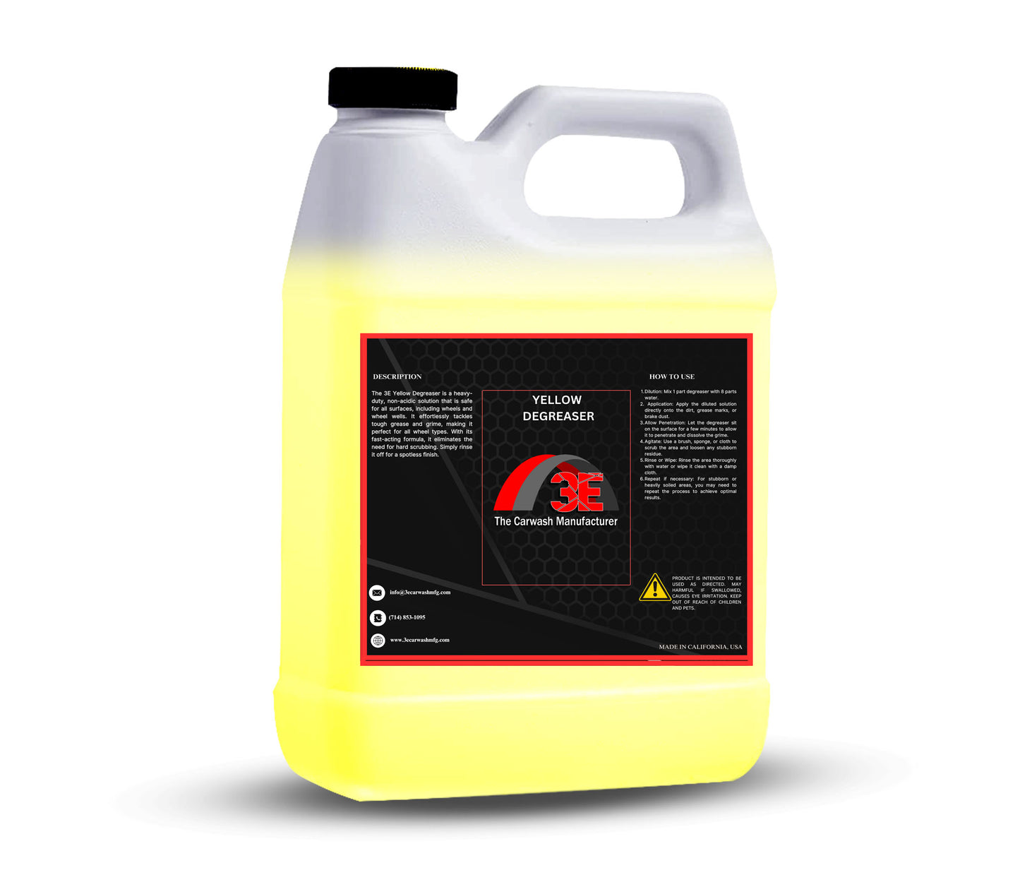 Yellow Degreaser - 3E The Carwash Manufacturer