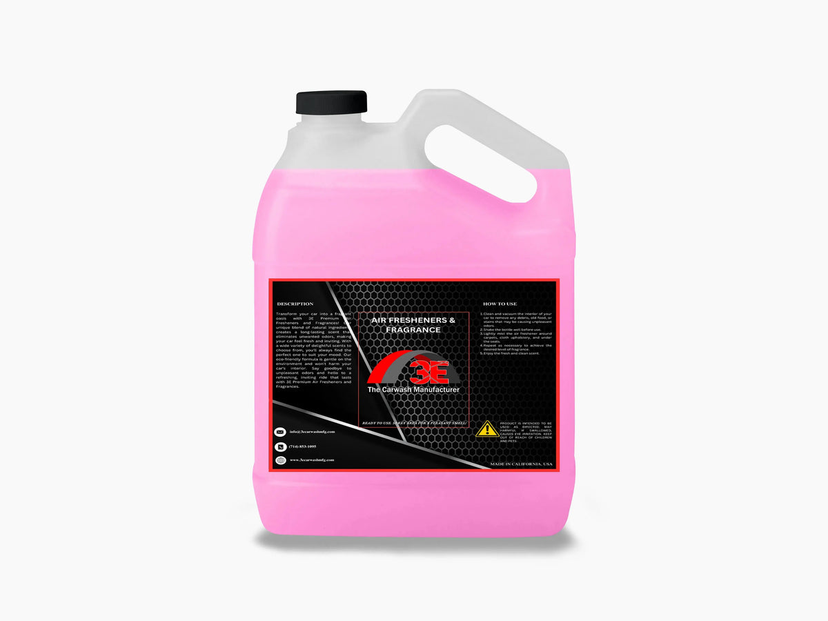 Bubblegum Air Freshener 1 Gallon jug with back label showing product description, directions, and manufacturer details.