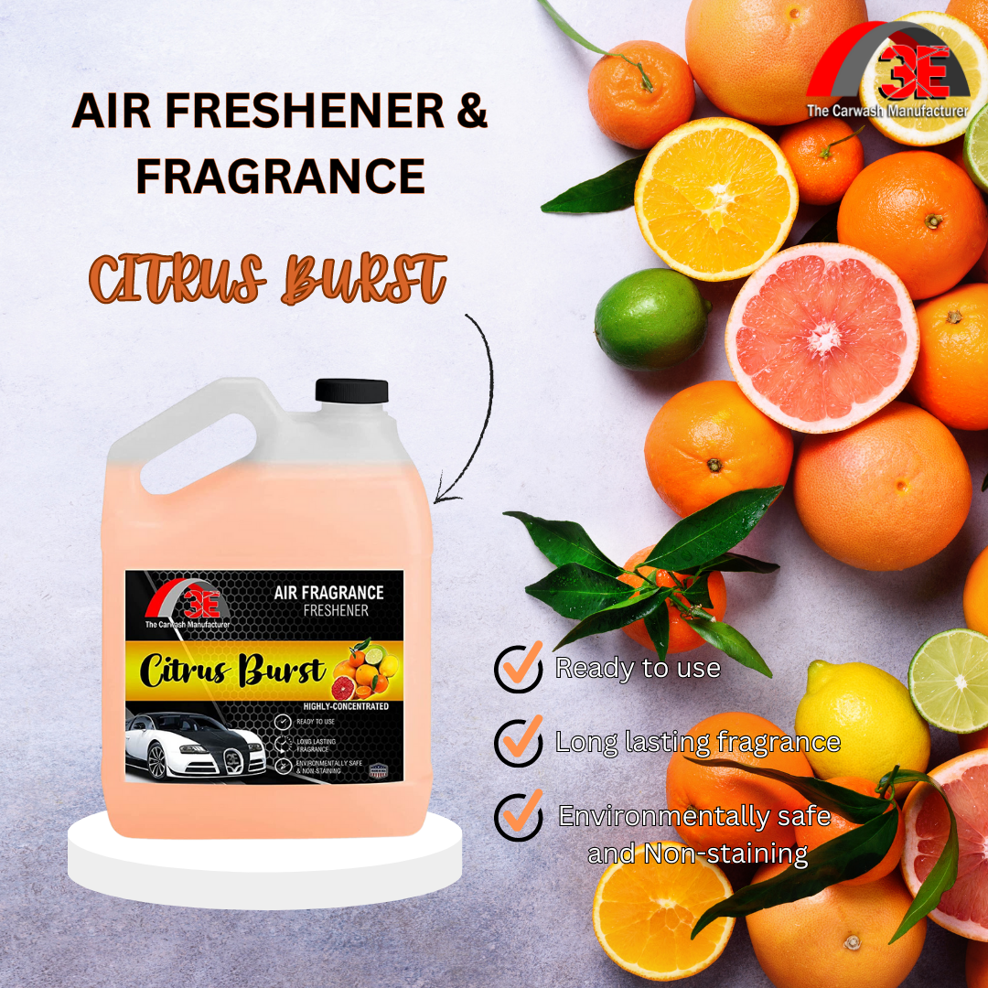 CITRUS BURST SCENT AIR FRESHENER - 3E The Carwash Manufacturer