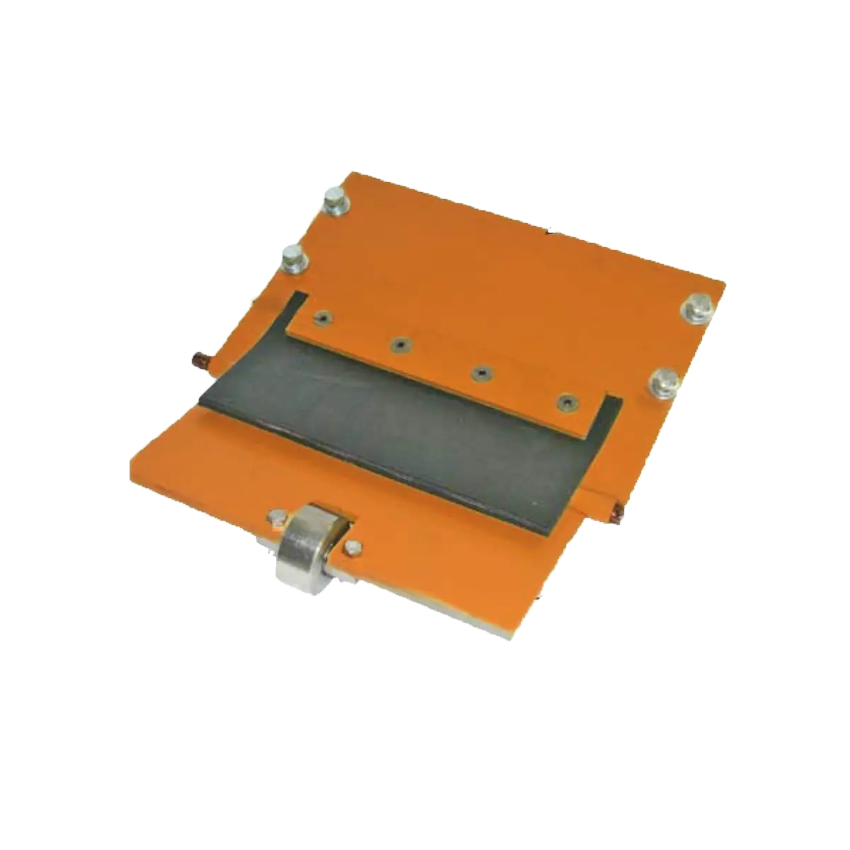 3E Exit Trap Door Assembly with Roller, Axle Shaft & Rubber Flap – Replacement for Hanna Conveyor