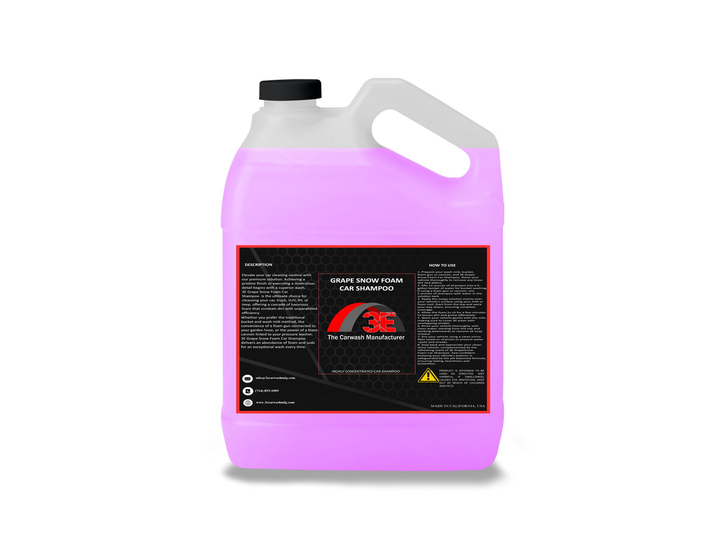 Grape Snow Foam Car Shampoo - 3E The Carwash Manufacturer
