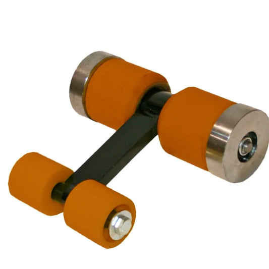 RCV roller with flat bar assembly D88K 2.25 inch idler wheels for car wash conveyor system replacement part.