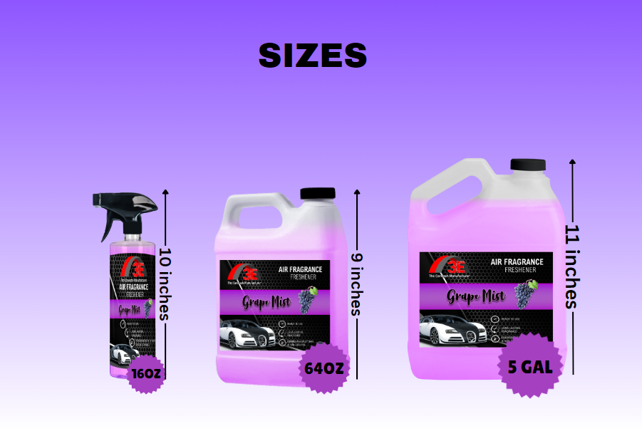 Grape Mist Air Freshener - 3E The Carwash Manufacturer