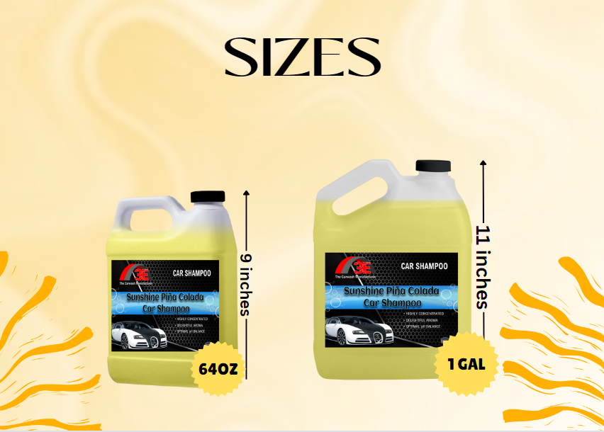 Sunshine Pina Colada Car Shampoo - 3E The Carwash Manufacturer