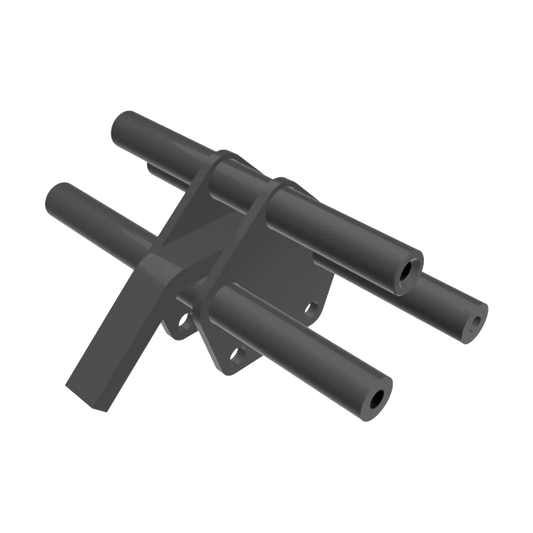 Steel frame only for Belanger 6-wheel roller, black powder-coated replacement frame by 3E The Carwash Manufacturer.