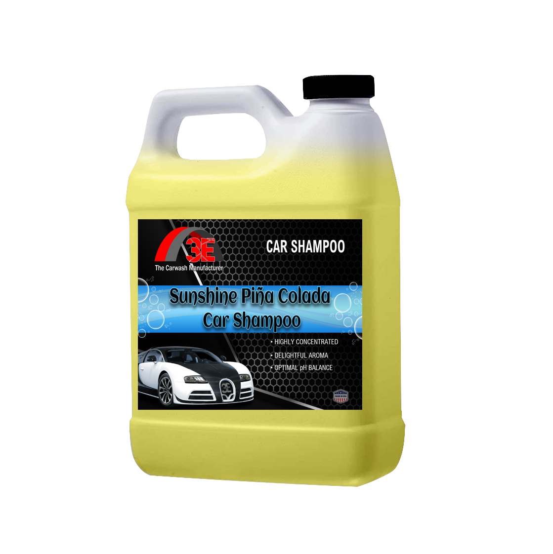 Sunshine Pina Colada Car Shampoo - 3E The Carwash Manufacturer