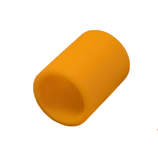 UHMW 2.5-inch OD bushing for Hanna take-up drum or sprockets in car wash conveyor systems.