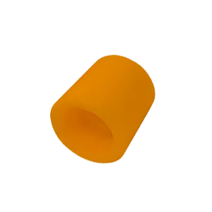 UHMW idler wheel 2.25 inch diameter x 1.125 inch width with 0.875 inch bore for car wash conveyor rollers.