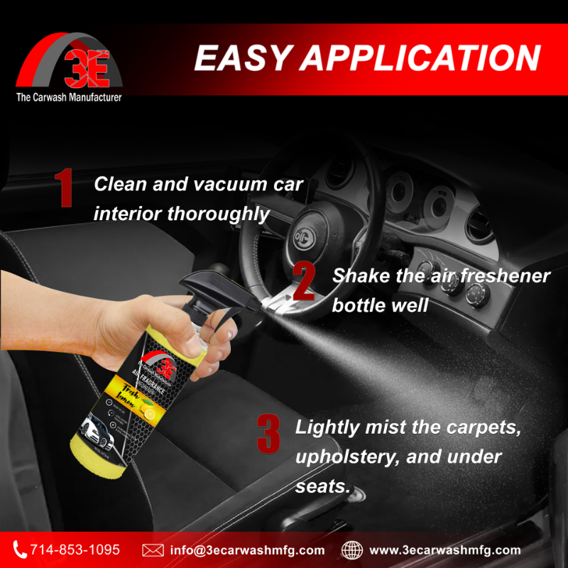 Fresh Lemon Air Freshener - 3E The Carwash Manufacturer