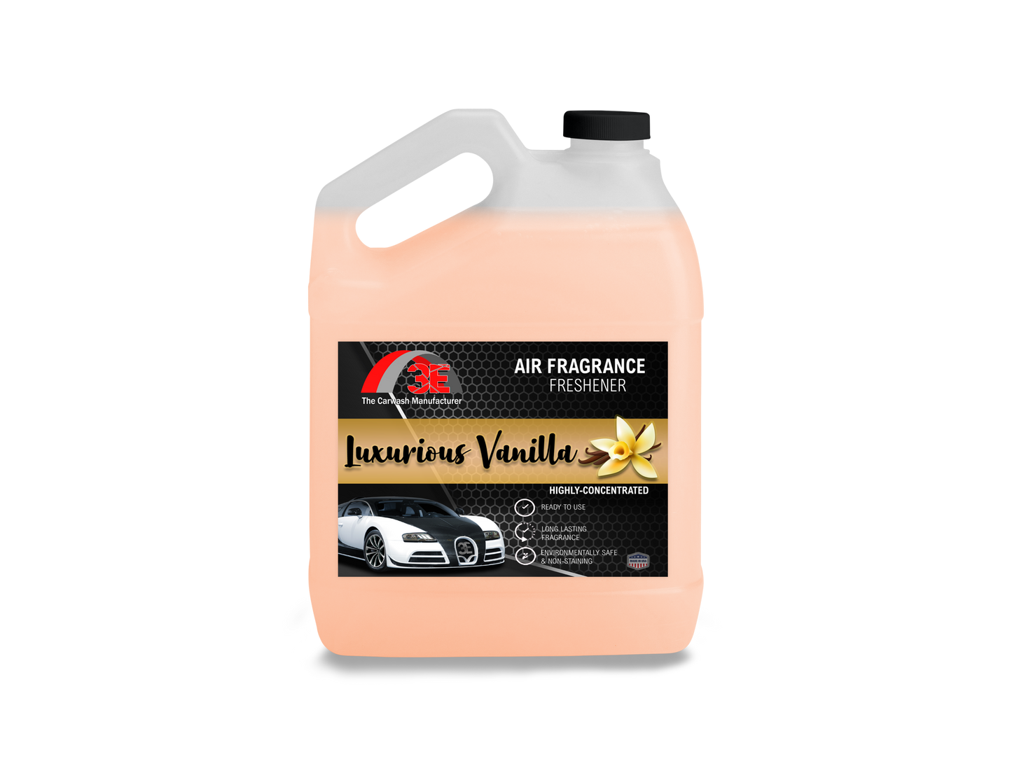 Luxurious Vanilla Air Freshener Long-Lasting Odor Eliminator for Home and Car - 3E The Carwash Manufacturer