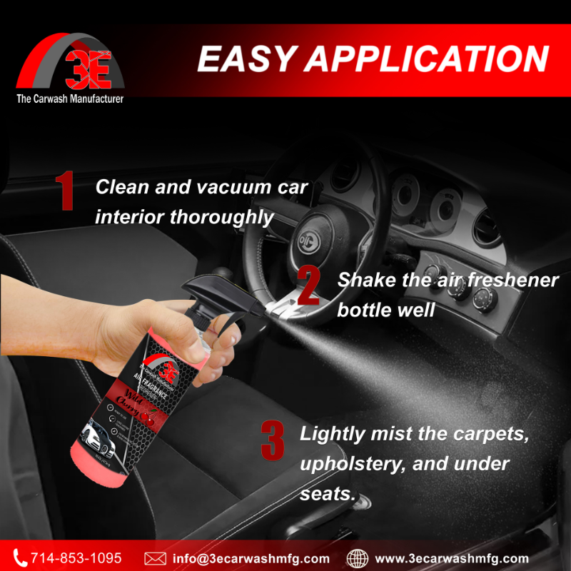 How to use: shake bottle, spray under seats, let scent settle, and enjoy a fresh-smelling car