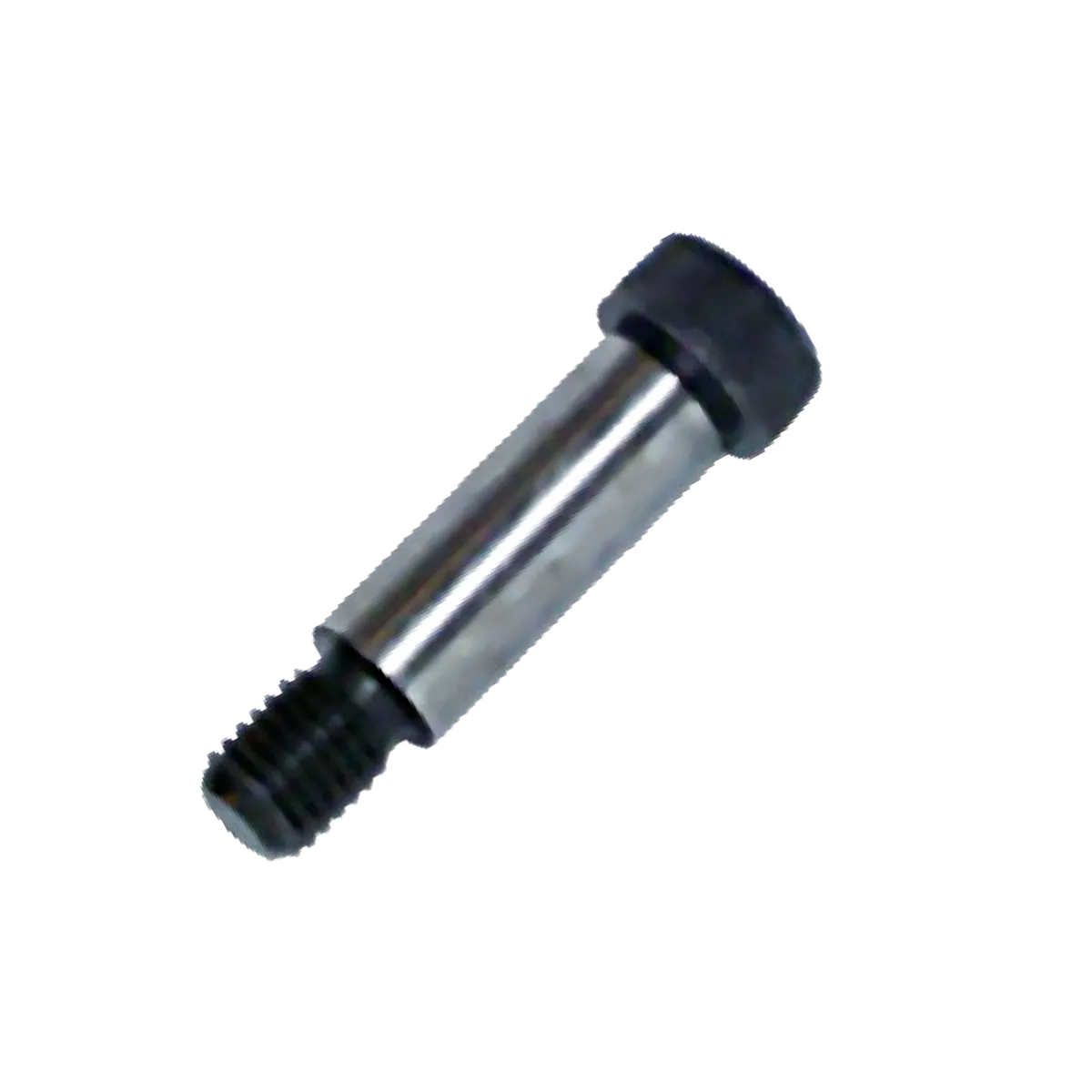 0.75 x 2 inch stainless steel shoulder bolt with socket head and threaded end for car wash conveyor assemblies.