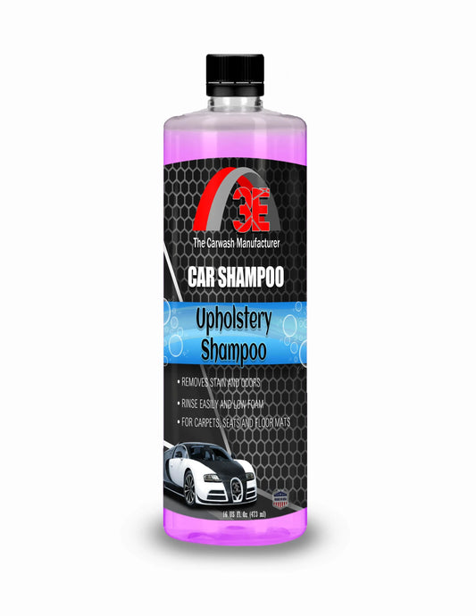 16 oz Upholstery Shampoo professional car shampoo and upholstery cleaner for carpets, seats, and floor mats.