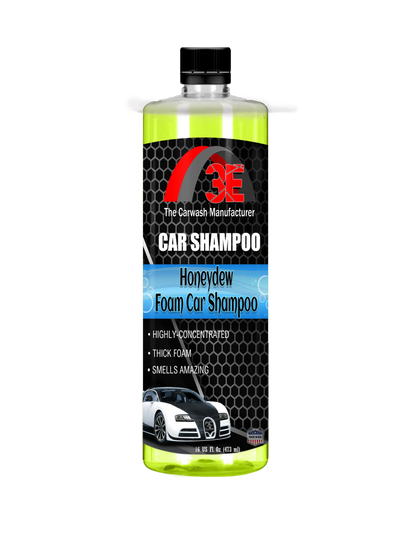 16oz Honeydew Car Shampoo – premium high foam car wash soap for mobile auto detailing and car care use display image.