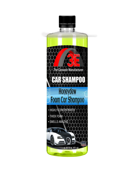16oz Honeydew Car Shampoo – premium high foam car wash soap for mobile auto detailing and car care use display image.