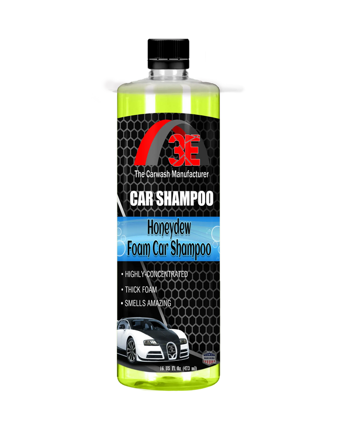 16oz Honeydew Car Shampoo – premium high foam car wash soap for mobile auto detailing and car care use display image.