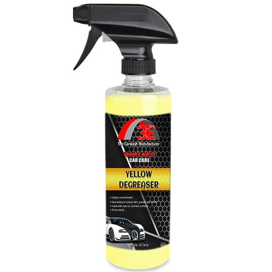 16 oz Yellow Car & Engine Degreaser spray – heavy duty automotive degreaser for engines, wheels, and tire cleaning.
