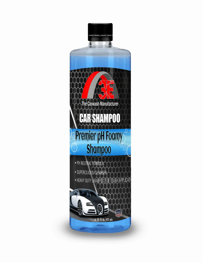 16oz Premier pH Foamy Car Shampoo – high foaming pH balanced car wash soap for regular car care and detailing.