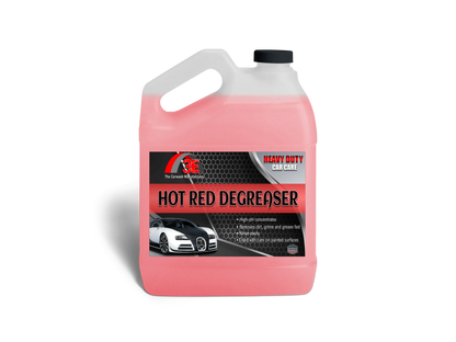 1 gallon Hot Red Car & Engine Degreaser – heavy duty automotive degreaser for engines, wheels, and tire cleaner display image.