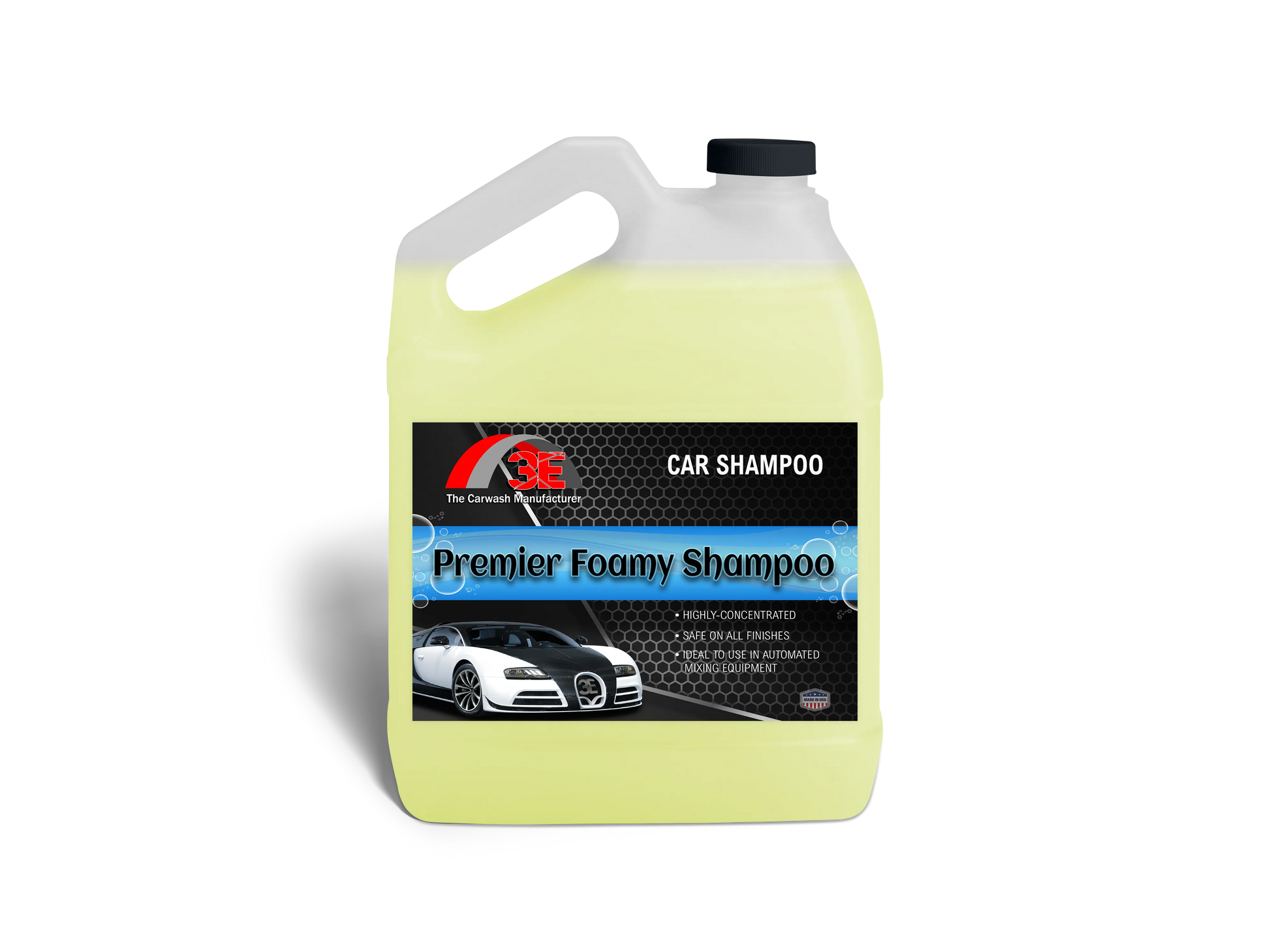 1 gallon Premier Foamy Car Shampoo – professional high foaming car shampoo for car wash owners and detailers.