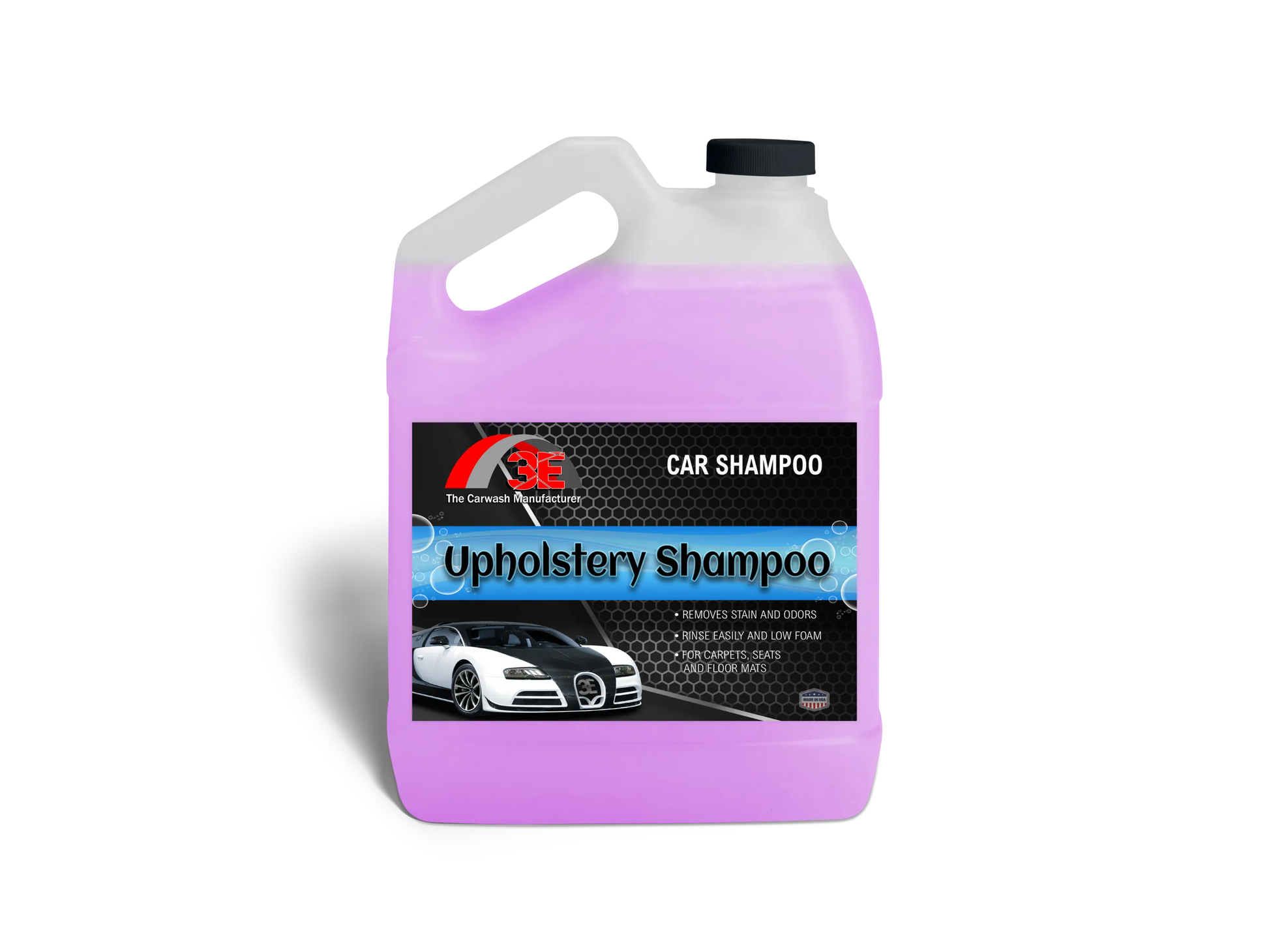 1 gallon Upholstery Shampoo – professional car shampoo and upholstery cleaner for carpets, seats, and floor mats.