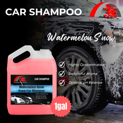 1 gallon Watermelon Snow Foam Car Shampoo – high foaming car wash soap with delightful watermelon scent for car detailing and mobile auto detailing.