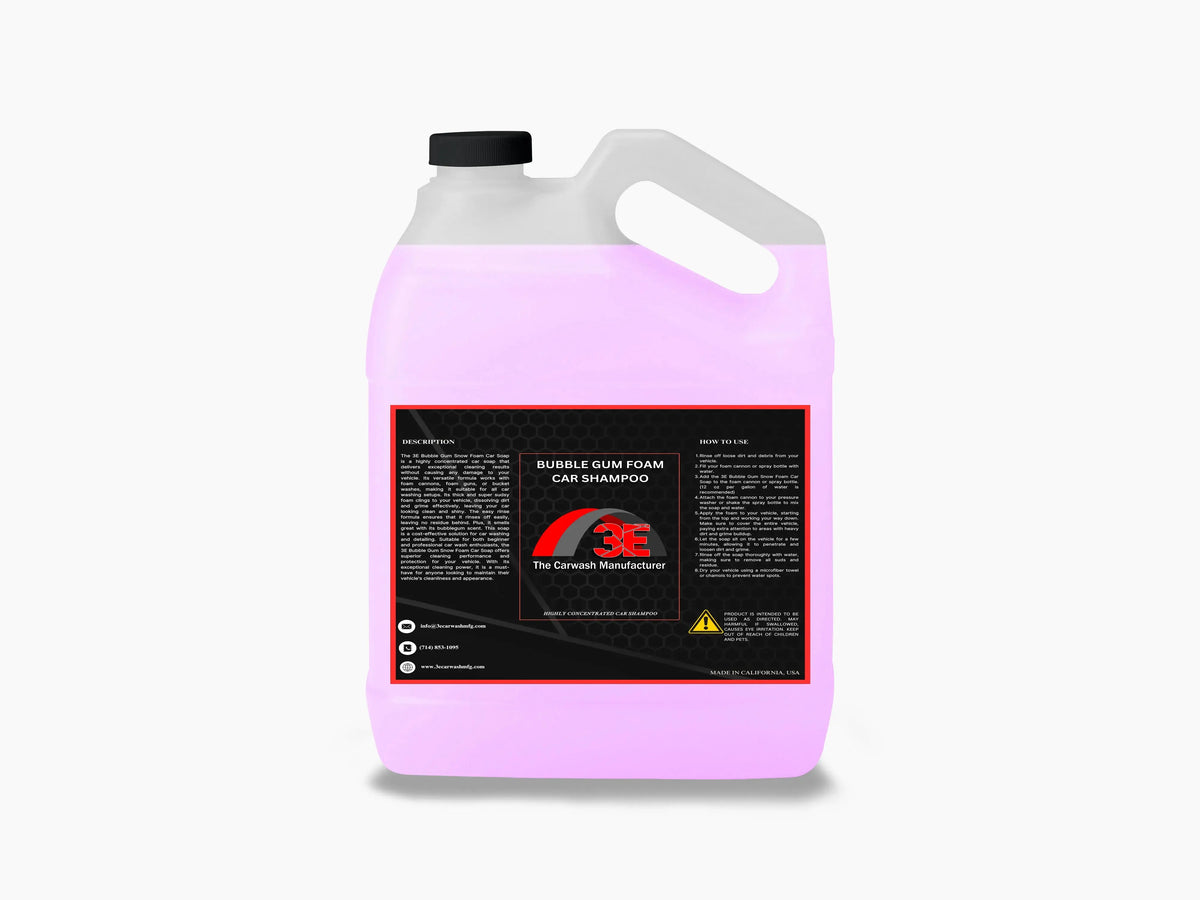 1 gallon Bubblegum Snow Foam Car Shampoo Purple – professional high foam car wash soap for mobile detailers back view.