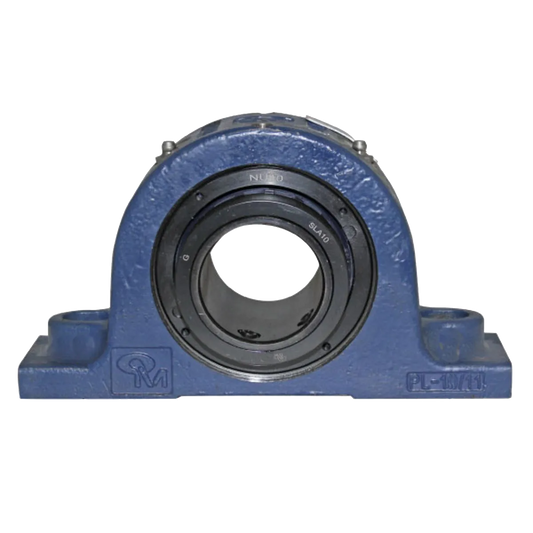 2-in 2-Bolt Pillow Block Bearing – Heavy-Duty Double Roller for Car Wash Brush Systems.
