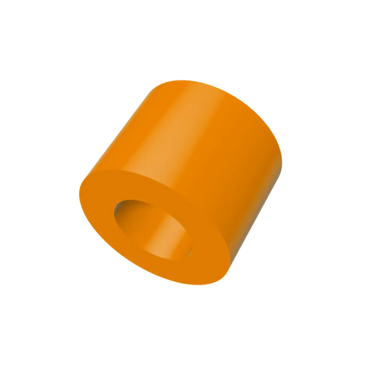 3-inch UHMW orange middle roller for Belanger Dura Trans conveyor systems used in automatic tunnel car wash equipment.