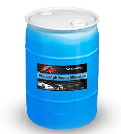 30 gallon Premier pH Foamy Shampoo premium car wash soap and car detailing shampoo for auto care businesses.