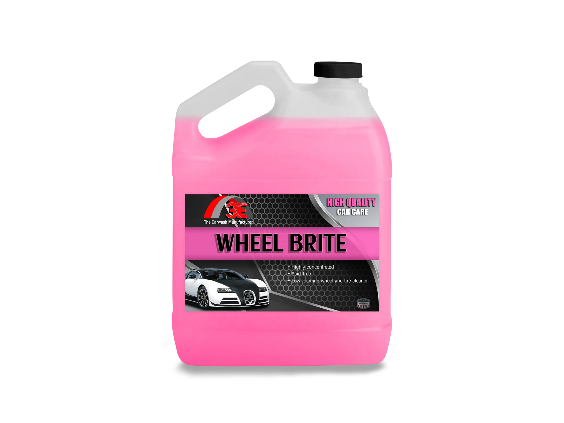 3E Wheel Brite 1 gallon – pH balanced wheel cleaner for professional detailers.