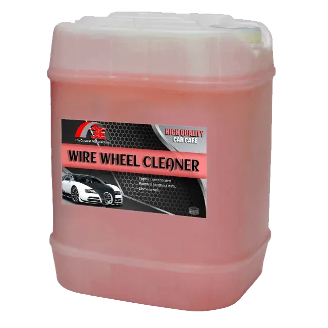 3E Wire Wheel Cleaner 5 gallon – pH balanced bulk wheel cleaner for rims display image.