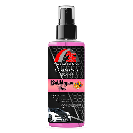 3E The Carwash Manufacturer Bubblegum Fun Air Freshener and Odor Neutralizer 4oz spray bottle.