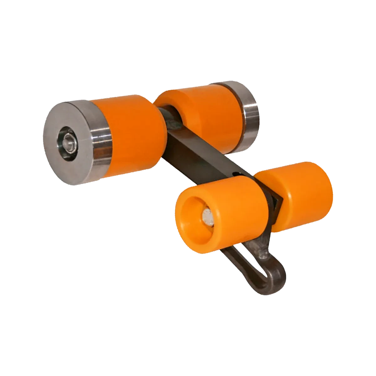 4 Wheel Econocraft Roller Assembly with X458 Link and 2.5-inch Idler Wheel for car wash conveyors by 3E The Carwash Manufacturer.