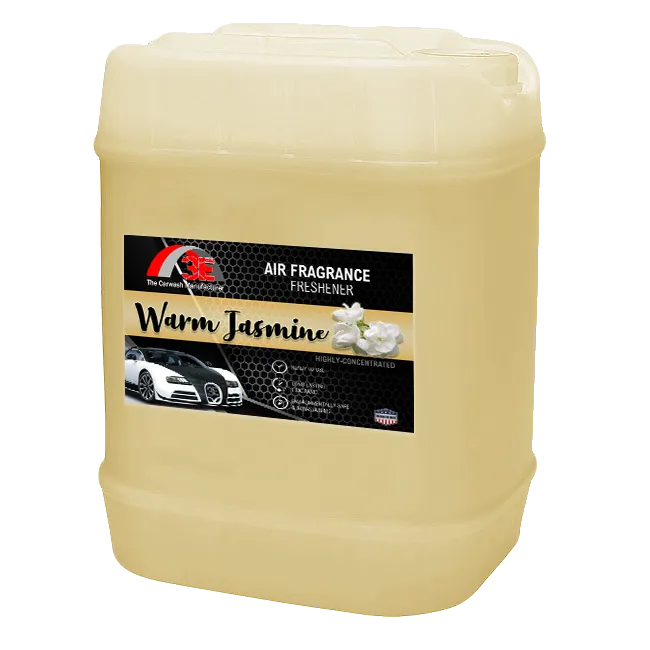 5-gallon container of 3E Warm Jasmine Air Freshener – long-lasting odor eliminator with calming floral scent display image.