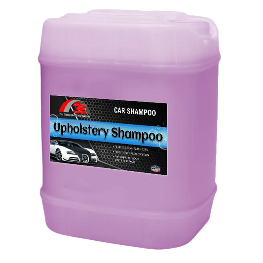 5 Gallon Upholstery Shampoo professional car shampoo and car wash soap for mobile detailers and car wash owners display image.