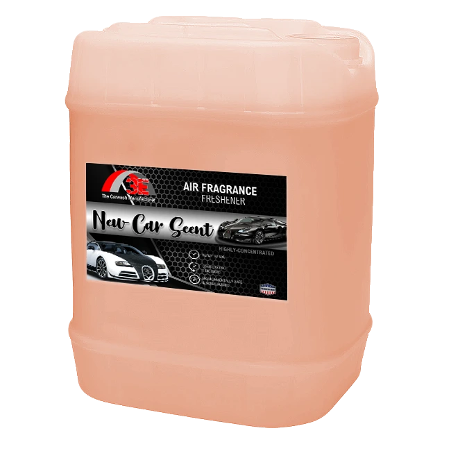 5 gallon New Car Scent Air Freshener & Odor Eliminator by 3E, highly concentrated long-lasting fragrance for cars and businesses.