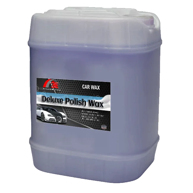 5 gallon Deluxe Polish Wash Blue – rainbow wax car wash solution for tunnel car wash systems and professional car wash owners.