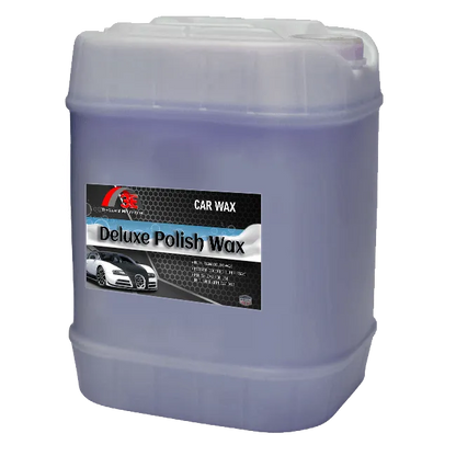 5 gallon Deluxe Polish Wash Blue – rainbow wax car wash solution for tunnel car wash systems and professional car wash owners.
