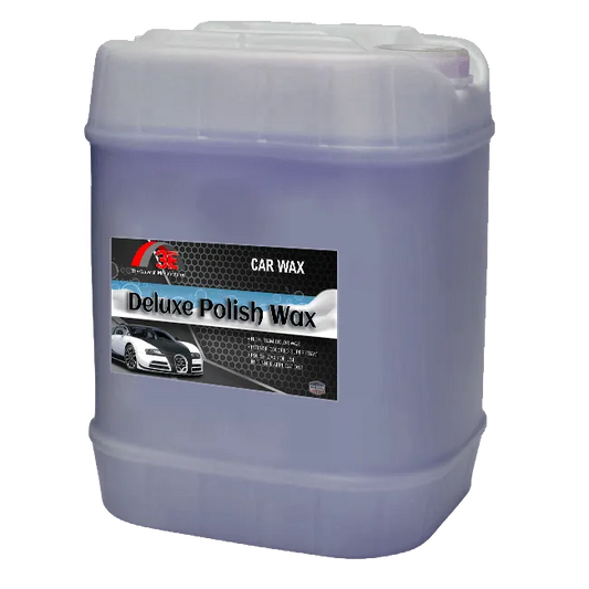 5 gallon Deluxe Polish Wash Blue – rainbow wax car wash solution for tunnel car wash systems and professional car wash owners.