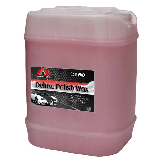 5 gallon Deluxe Polish Wash Red – rainbow wax car wash solution for tunnel car wash systems and professional car wash owners.