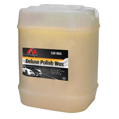 5 gallon Deluxe Polish Wash Yellow – rainbow wax car wash solution for tunnel car wash systems and car wash owners display image.