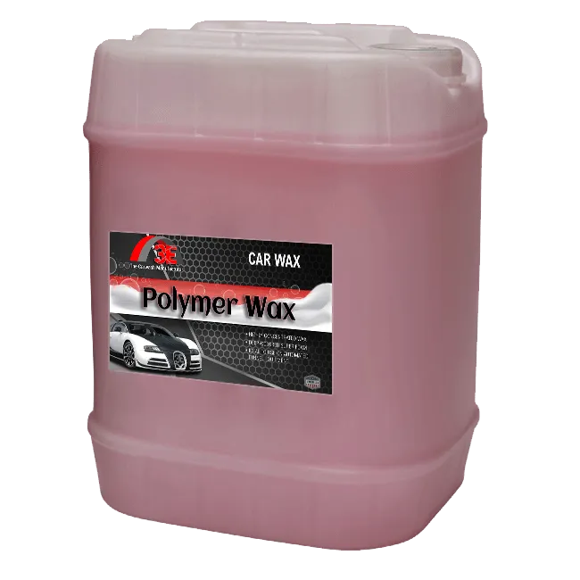 5 gallon Polymer Wax Red – rainbow wax car wash solution with polymer gloss protection for tunnel car wash systems and professional car wash owners display image.