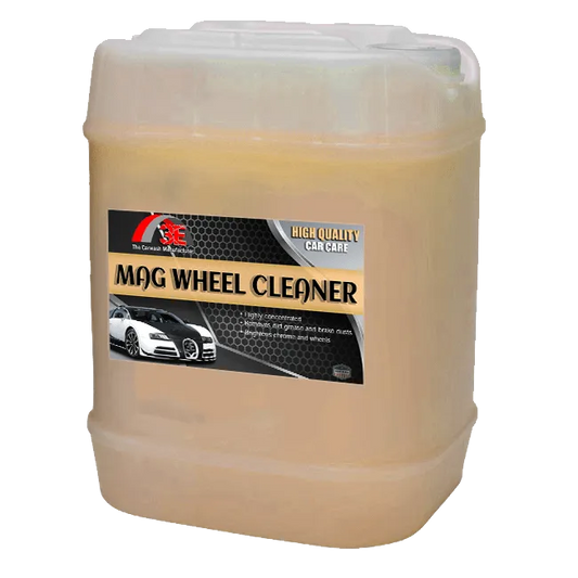 5 gal professional heavy duty wheel cleaner – removes oxidation and brake dust.