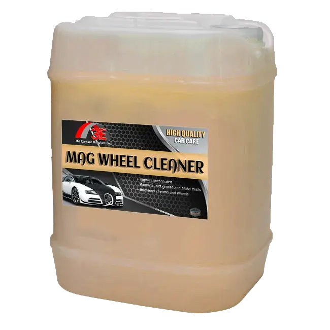 5 gal professional heavy duty wheel cleaner – removes oxidation and brake dust.