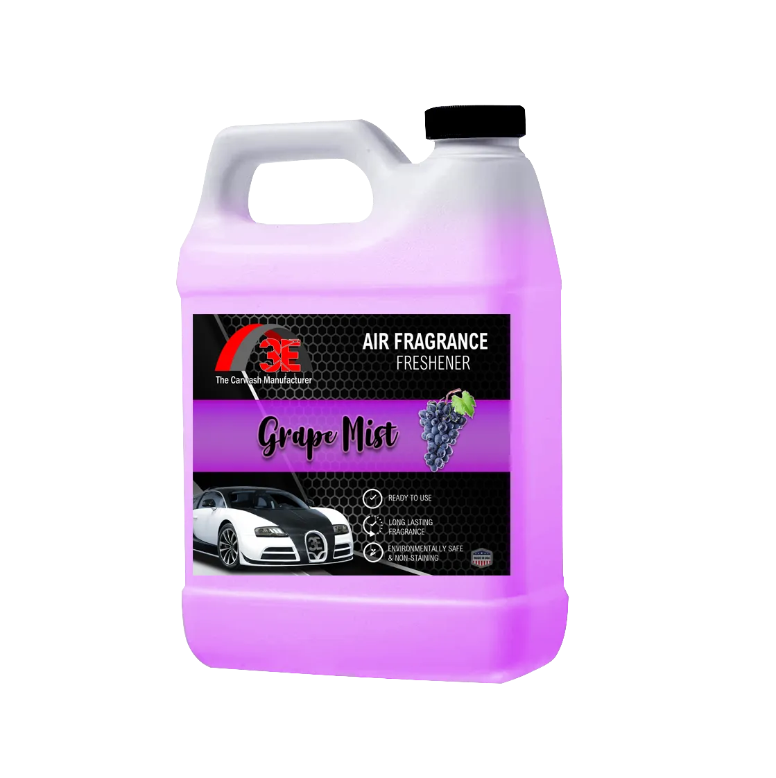 64 oz Grape Mist Air Freshener & Odor Eliminator jug for detailers.